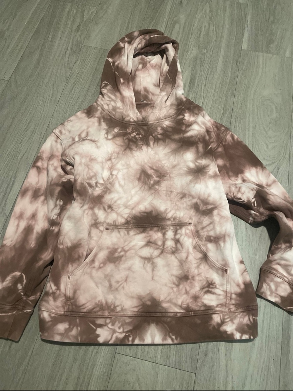 lululemon athletica Tie-Dye Hoodie in Beige and Brown